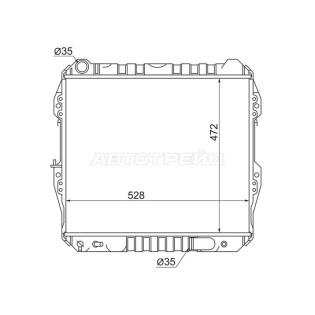 Радиатор Toyota 4Runner 89-95 / Hilux Surf 89-95 SAT