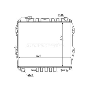 Радиатор Toyota 4Runner 89-95 / Hilux Surf 89-95 SAT