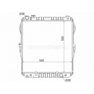 Радиатор Toyota 4Runner 89-95 / Hilux Surf 89-95 SAT