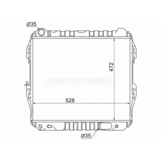 Радиатор Toyota 4Runner 89-95 / Hilux Surf 89-95 SAT