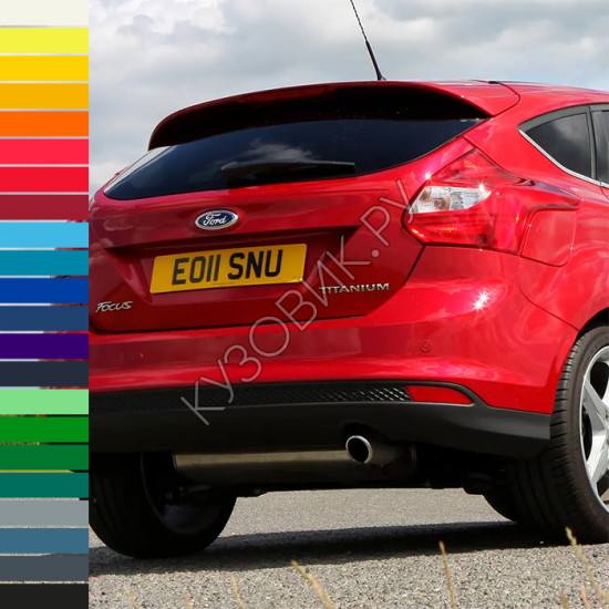 Бампер задний в цвет кузова Ford Focus 3 (2011-2015) хэтчбек Бампер задний в цвет кузова Ford Focus 3 (2011-2015) хэтчбек