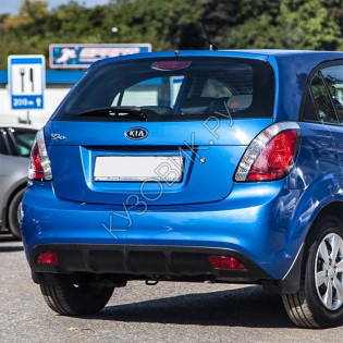 Бампер задний в цвет кузова Kia Rio 2 (2009-2011) хэтчбек рестайлинг