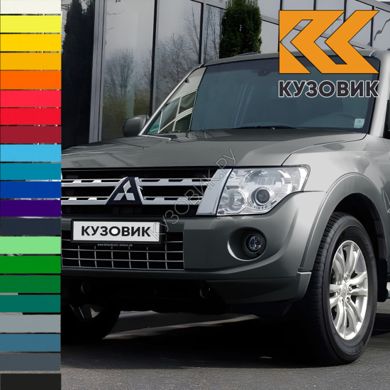 Бампер передний в цвет кузова Mitsubishi Pajero 4 (2012-2014) рестайлинг 1 Бампер передний в цвет кузова Mitsubishi Pajero 4 (2012-2014) рестайлинг 1