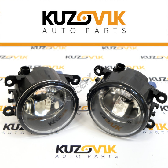 Фара противотуманная Renault Megane 2 / Scenic 3 / Sandero / Mitsubishi Outlander 2 с 2005 / Outlander 3 л=п 1 шт с регулировкой KUZOVIK