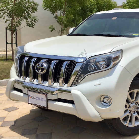 Передний бампер в цвет кузова Toyota Land Cruiser Prado 150 (2017-) рестайлинг